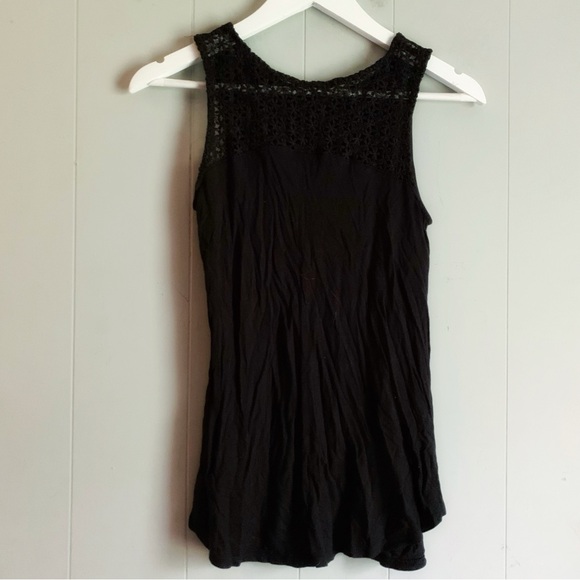 Old Navy Netted Strap Black Tank S - Picture 1 of 4